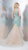 Colors Dress - 1343 Intricate Lace Illusion Mermaid Gown in Blue and Neutral