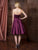 Colors Dress - 1745 Strapless Mini Flare Dress in  Purple