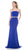 Colors Dress - 1541 Sleek Jewel Embellished Gown in Blue