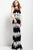 55677 High Sheer Neck Fitted Lace Gown