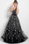 55704 Trailing Embroidery Tulle Gown