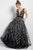 Jovani Trailing Embroidery Tulle Gown 55704