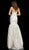Jovani - 55706 Embroidered Strapless Mermaid Gown In Nude