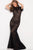 55710 Lace Sheer High Sheath Dress