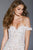 55716 Off-Shoulder Fitted Evening Dress