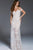 55716 Off-Shoulder Fitted Evening Dress