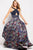 55720 Halter Beaded Multicolor A-Line Gown