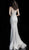 Jovani - 55813 Beaded Illusion Jewel Evening Gown In Nude