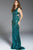 55848 Beaded Jewel Neck Sheath Dress