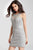 55857 Embellished Sleeveless Sheer Illusion Short Dress