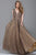 55877 Embellished Lace A-Line Evening Gown