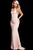 Jovani Beaded Plunging V-Neck Sheath Gown 55926 