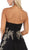 May Queen - MQ1627 Gilt-Appliqued Sweetheart High Low Gown In Black