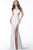 Jovani - JVN66942 Glittered Sweetheart Long Sheath Dress In White