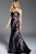 56024 Embroidered Strapless Fitted Mermaid Dress