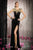 Alyce Paris Black Label - 5602 Dress In Black Gold