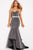 56056 Strapless Glitter Jersey Mermaid Gown