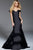 56077 Off Shoulder Ruffled Inset Mikado Mermaid Gown