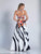 Dave & Johnny - A5608 Two Piece Floral Halter Gown in Print