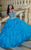 Tiffany Homecoming - 56246 Strapless Bejeweled Corset Ballgown In Blue