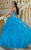 Tiffany Homecoming - 56246 Strapless Bejeweled Corset Ballgown In Blue