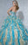 Tiffany Homecoming - 56251 Bedazzled Sweetheart Organza Ruffled Ballgown In Blue and Neutral