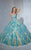 Tiffany Homecoming - 56251 Bedazzled Sweetheart Organza Ruffled Ballgown In Blue and Neutral