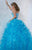 Tiffany Homecoming - 56260 Beaded Sweetheart Organza Ruffled Ballgown In Blue