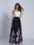 Dave & Johnny - A5627 Two Piece Floral Sweetheart Gown in Print
