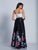 Dave & Johnny - A5627 Two Piece Floral Sweetheart Gown in Print