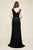 Tadashi Shoji - Braided Illusion Dress with Slit In Black
