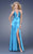 Gigi - 15104 Bedazzled Halter Sheath Dress In Turquoise