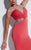 Studio 17 - 12513 Sleeveless Ruched Beaded Evening Gown In Pink
