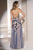 Alyce Paris - 5665 Strapless Beaded Lace Sweetheart Sheath Dress In Blue and Neutral