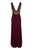 Cachet - 56736Q Shimmering Cowl Neck Long Sheath Dress In Red