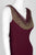 Cachet - 56736Q Shimmering Cowl Neck Long Sheath Dress In Red