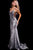 56897 Plunging V-Neck Sequin Prom Dress