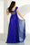 MNM Couture - 5699 One Shoulder Draped Long Gown In Blue