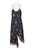 Sam Edelman - 56F055 Floral Asymmetrical Slit Hem Dress In Black and Floral