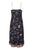 Sam Edelman - 56F055 Floral Asymmetrical Slit Hem Dress In Black and Floral