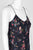 Sam Edelman - 56F055 Floral Asymmetrical Slit Hem Dress In Black and Floral