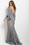 Jovani Lace Plunging V-neck Sheath Dress 57048