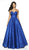 Blush by Alexia Designs - 5705 Strapless Sweetheart Ballgown In Blue