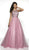Blush by Alexia Designs - 5708 Beaded Halter Tulle Ballgown In Pink