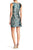 Aidan by Aidan Mattox - Sleeveless Bateau Neck A-Line Dress 151A10260 in Green