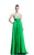 Johnathan Kayne - 500 Embellished Cummerbund Waist Gown in Green