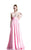Johnathan Kayne - 500 Embellished Cummerbund Waist Gown in Pink