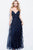 57181 Shimmer Streaming Spaghetti Straps Prom Dress
