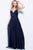 57181 Shimmer Streaming Spaghetti Straps Prom Dress