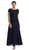 May Queen - Short Sleeve Chiffon Lace Long Formal Gown